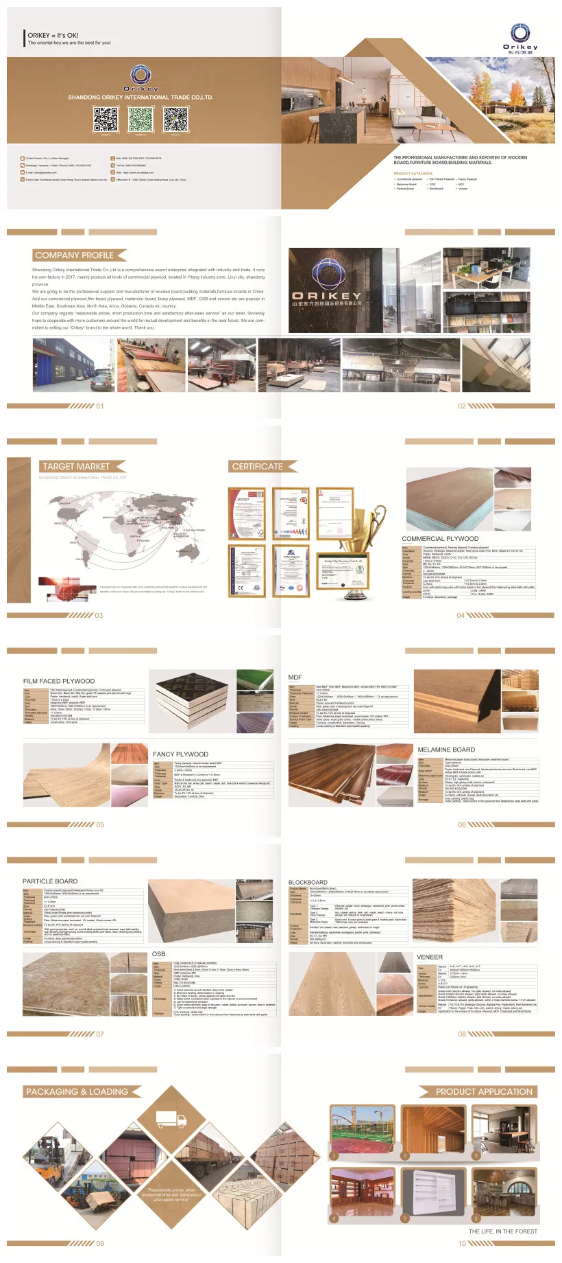 1220*2440*18mm Okoume Commercial Plywood for Sales