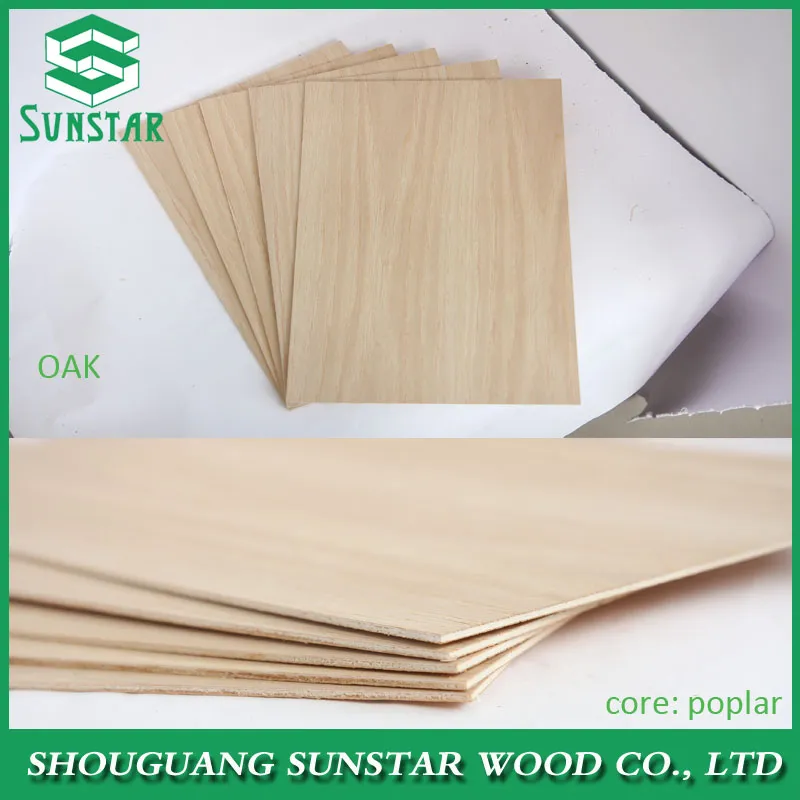 1220*2440*3.2mm 3.6mm, 5mm, 5.2mm Hardwood Core Natural Vennered Plywood
