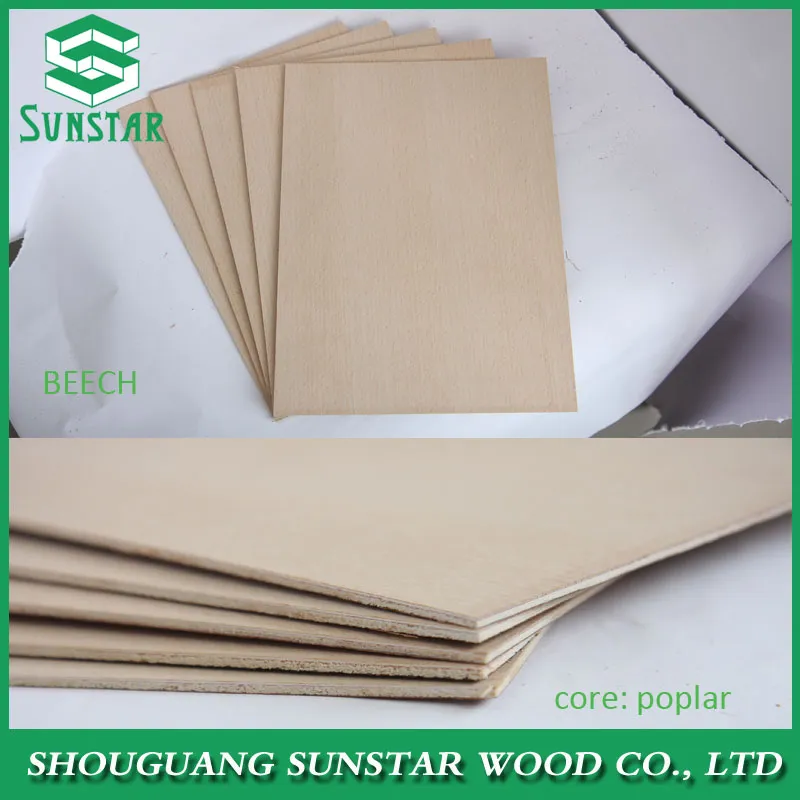 1220*2440*3.2mm 3.6mm, 5mm, 5.2mm Hardwood Core Natural Vennered Plywood