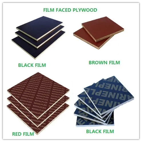1220*2440 Marine Film Faced Plywood Sheet Construction Plywood