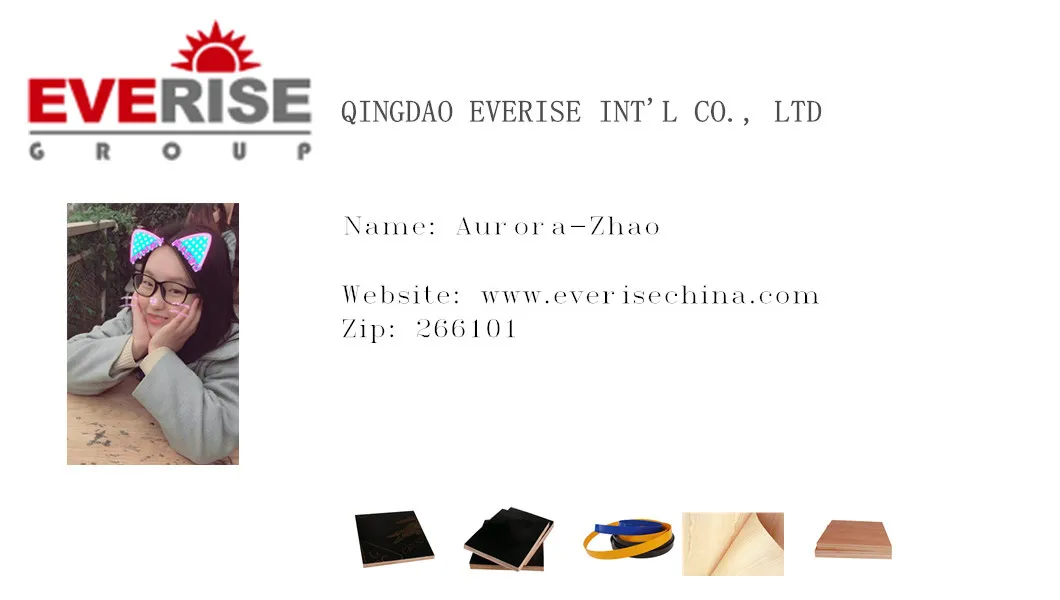 15mm Thin Waterproof Plywood with E1 Glue and 7-Layers