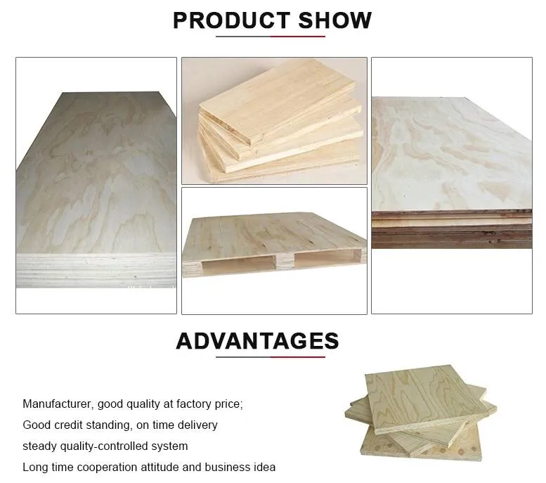 18mm Premium Pine 5X10 Large Size Plywood for furniture