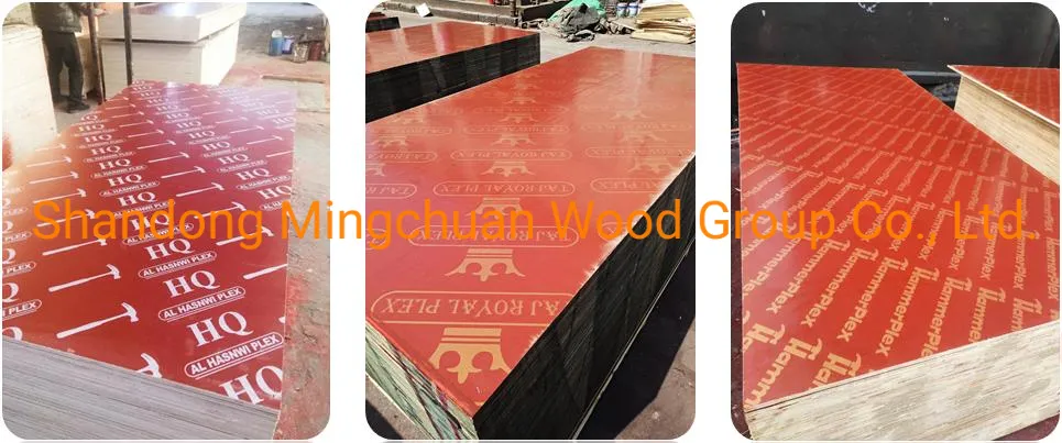 18mm Waterproof Plywood Formwork Shuttering Plex Film Faced Plywood