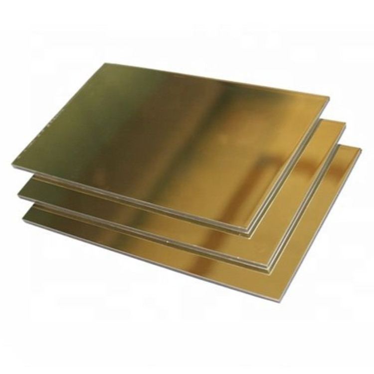 What is the cost comparison between gold mirror aluminum composite panel and solid metal sheets