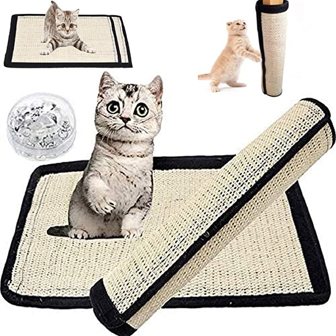 Why should you choose a natural floor scratching pad rug over cardboard scratchers