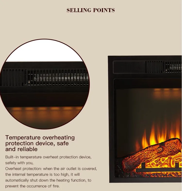 26" Wide Screen Insert Fire Box Crystal Version