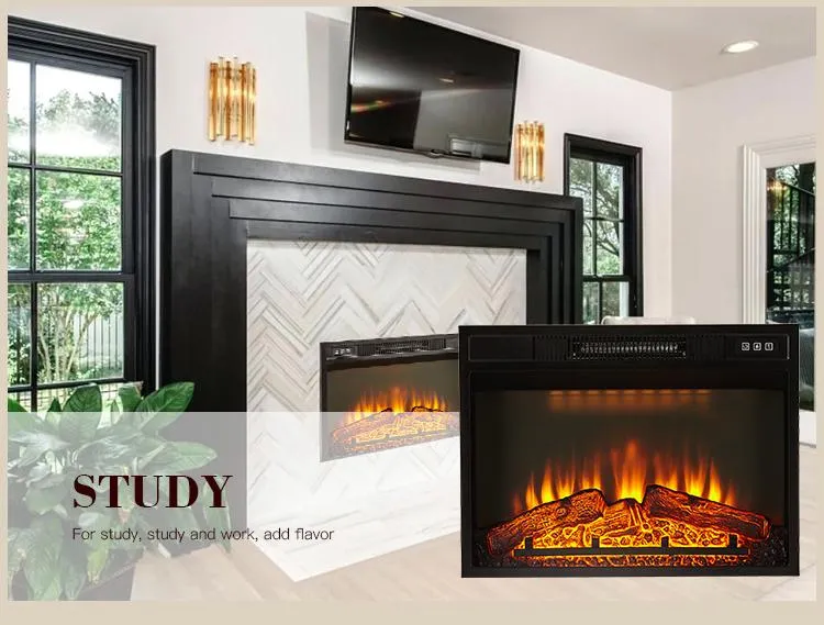 26" Wide Screen Insert Fire Box Crystal Version