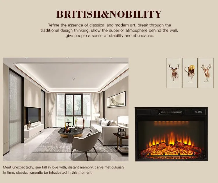 26" Wide Screen Insert Fire Box Crystal Version