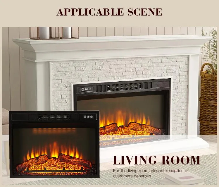26" Wide Screen Insert Fire Box Crystal Version
