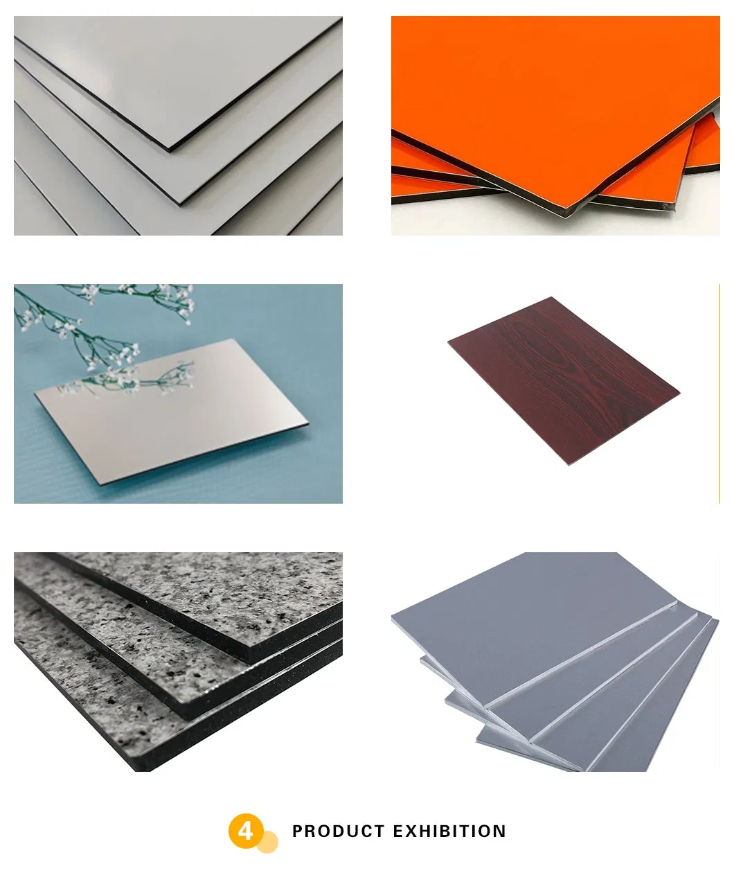 3mm*0.21mm Aluminum Composite Panel for Signage Panel with 1220*2440mm
