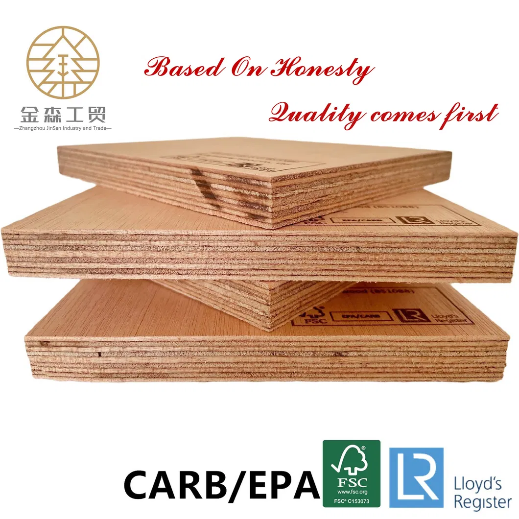 9mm Okoume Plywood BB/CC Grade Combined Core E1 Glue