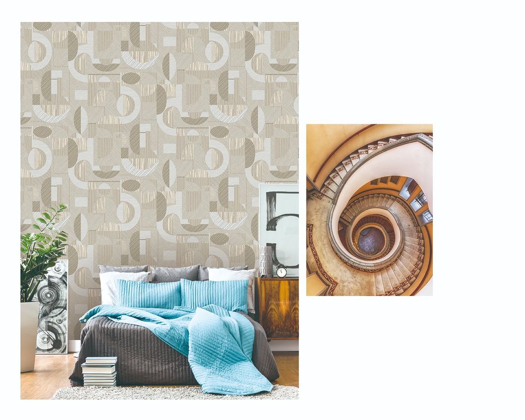 A18-35-4301 Mywow Room Interior Elegant Decoration Wallpaper Non-Woven 3D Striated Wall Paper