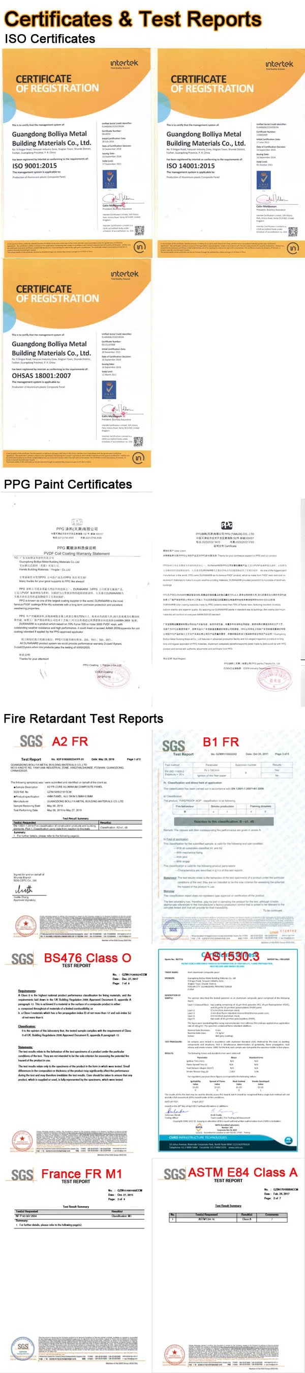 ACP Sheet for Interior