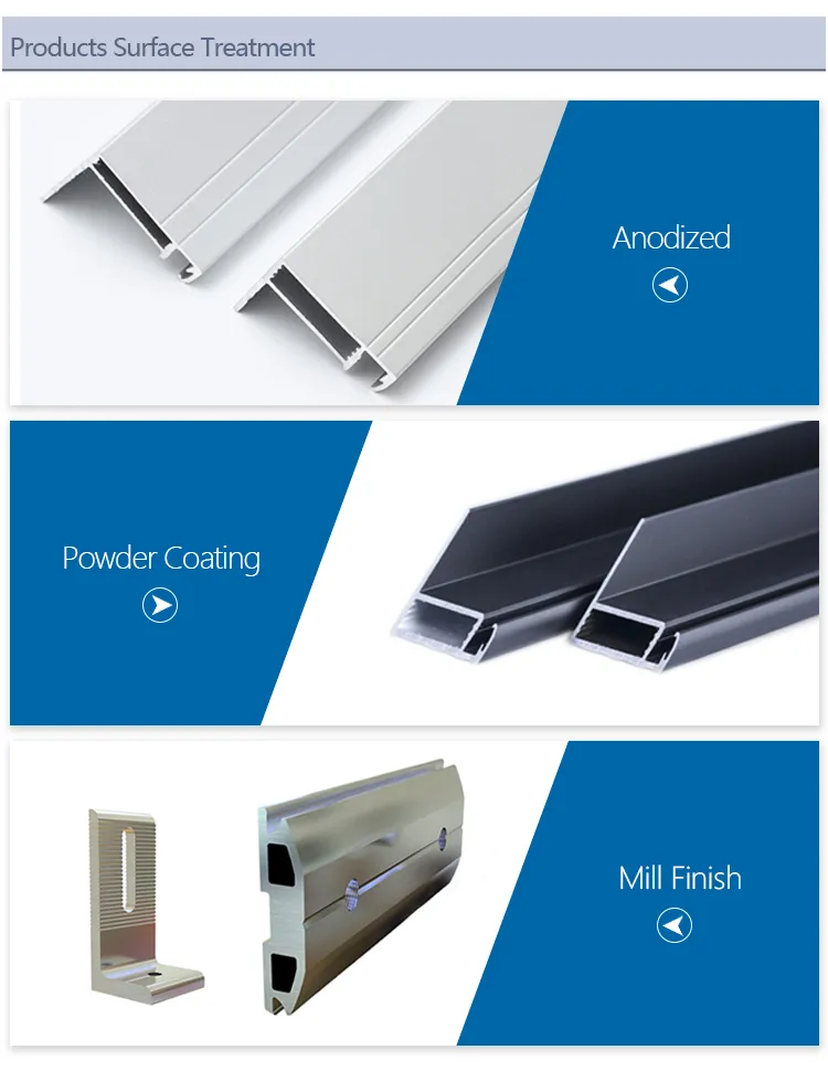 Aluminium Factory Solar Aluminum Frame Extrusion Section