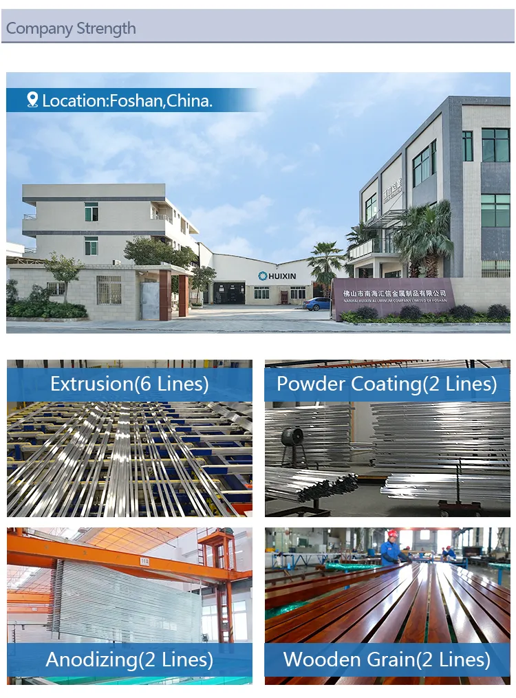 Aluminium Factory Solar Aluminum Frame Extrusion Section