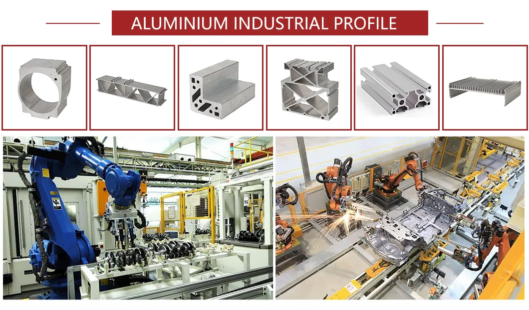 Aluminium Profile for CNC Deep Processing Machining Punching Drilling Welding Bending Parts