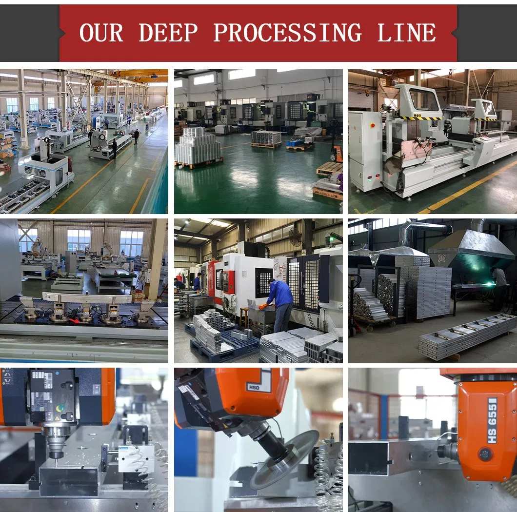 Aluminium Profile for CNC Deep Processing Machining Punching Drilling Welding Bending Parts