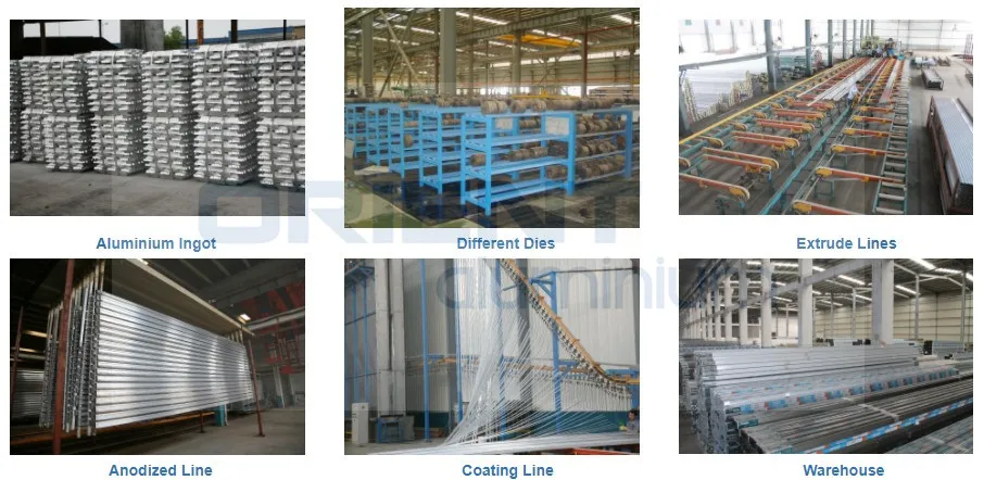 Aluminium Profile for Mexico Sliding Window on Mill Finished Coating Anodized Surface