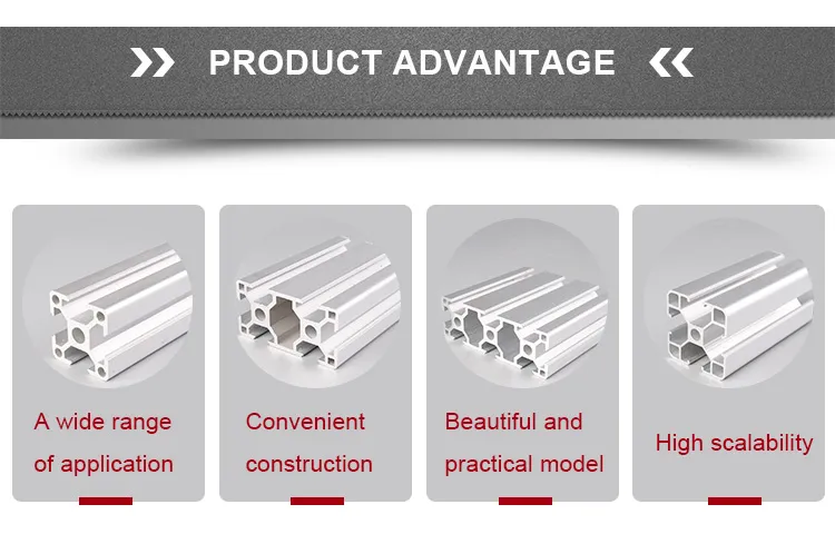 Aluminum Profile Aluminium I 40mm*40mm Extrusion Section Slotted 8mm