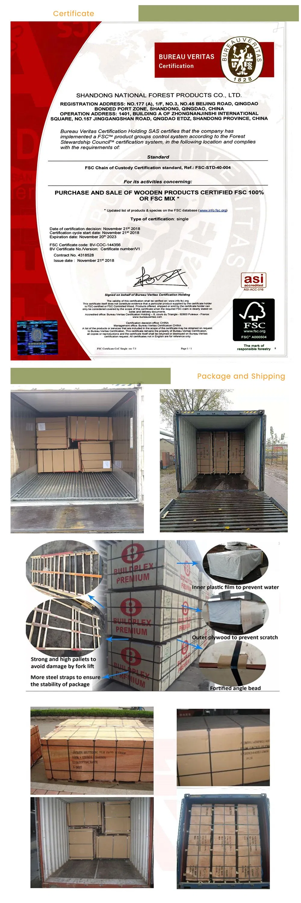 CE Approved Wooden Panel OSB Factory Supply for Furniture