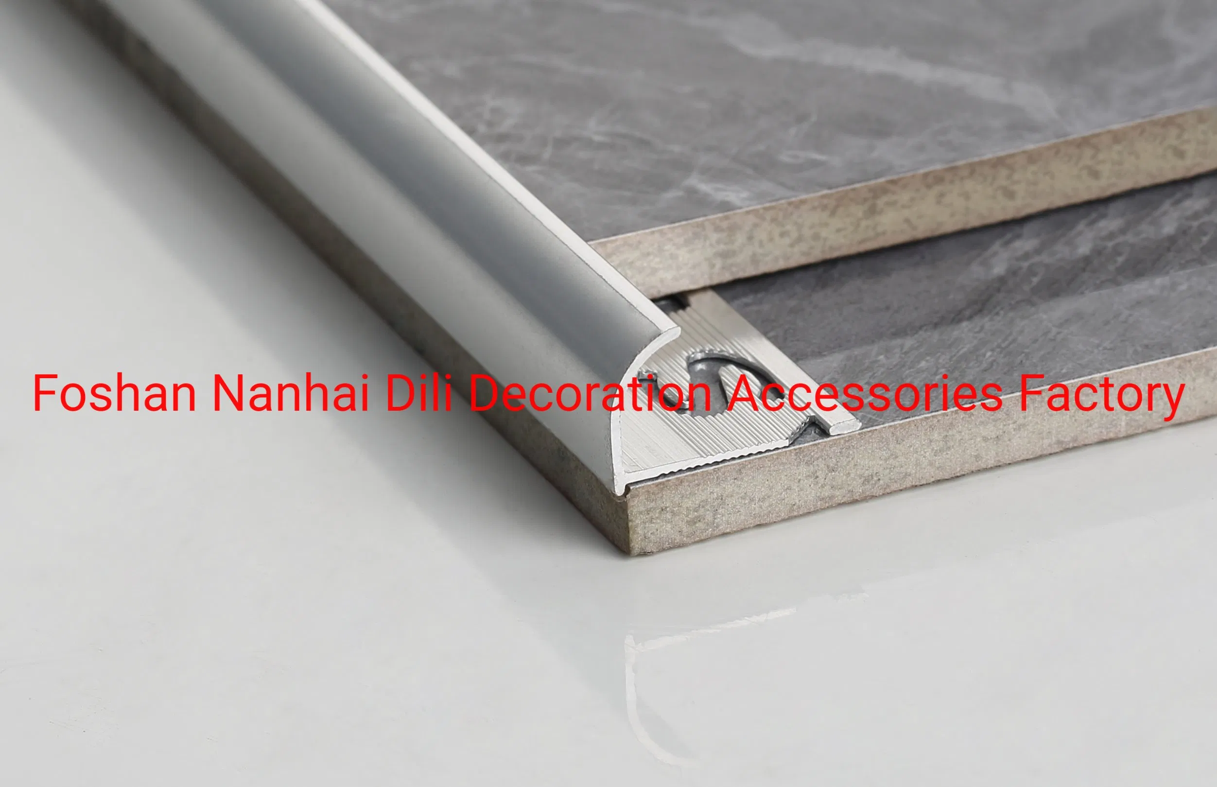 Ceramic Aluminum Tile Trim Edge 10mm Shiny Silver