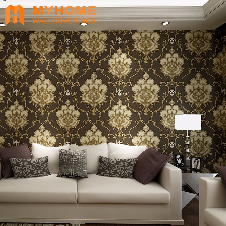 Cheap Price Interior Wall Decorative Italian Damask Wallpaper