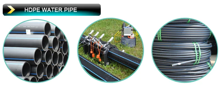 China Manufacturers 100% Raw Material Water Supply System 225mm PE Pipe