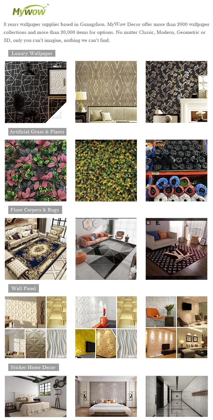 China Supply Wall Coverings with Foil Wallpaper