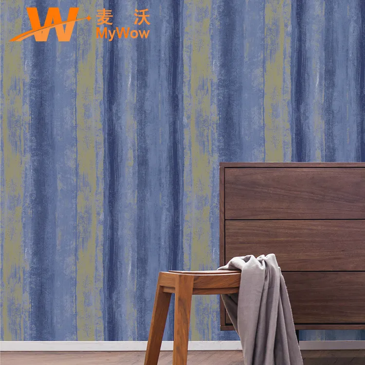 Country Style Wholesale Supplier Vintage Wallpaper PVC Wallpaper