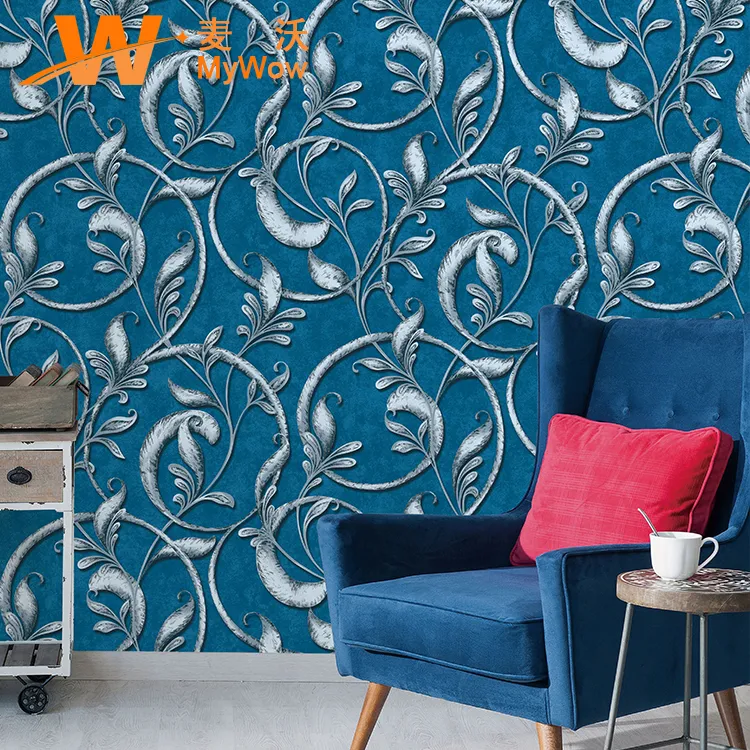 Country Style Wholesale Supplier Vintage Wallpaper PVC Wallpaper