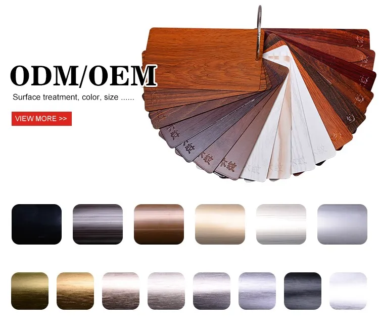 Customized Aluminium Partition Profile Aluminum Sections for Building Material