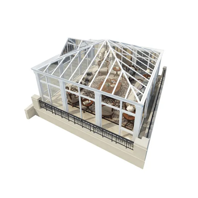 Customized Design Thermal Break Aluminum Frame Glass House Sunroom