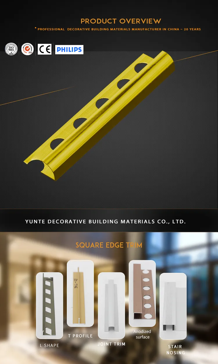 Floor Transition Stainless Steel Floor Trim Quarter Round Trim