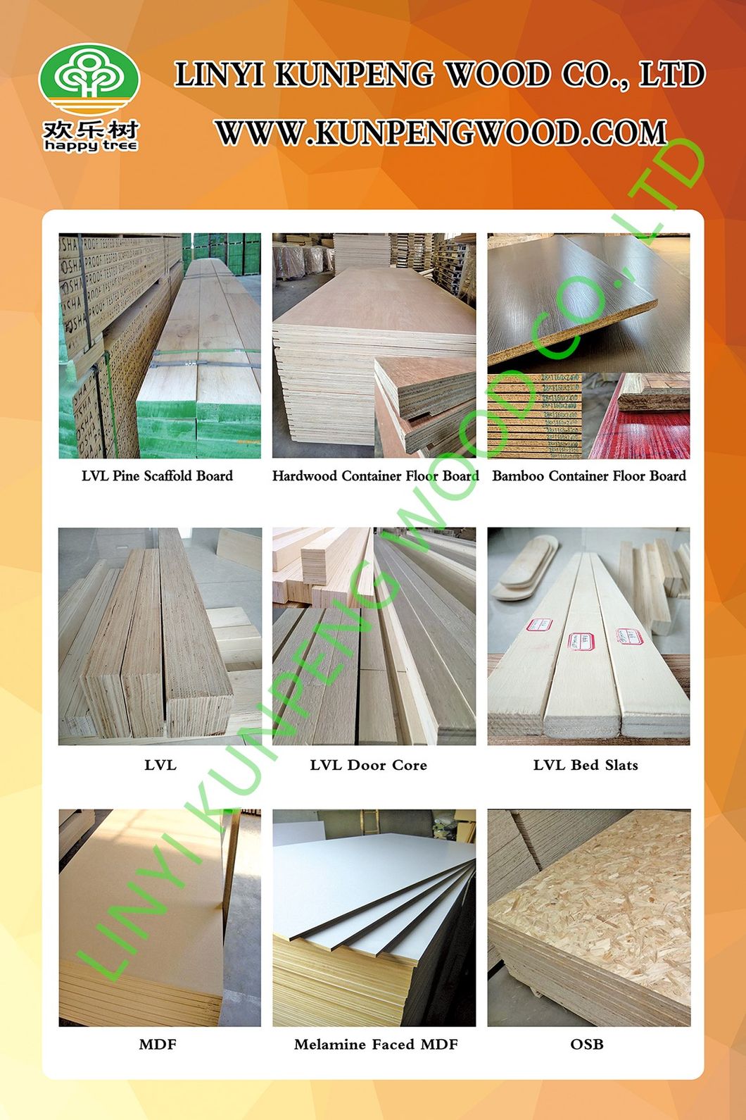 Furniture Parts Poplar LVL Wooden Bed Slats
