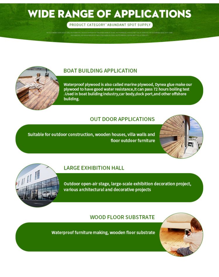 Gaboon Marine Plywood 4mm 12mm 15mm 18mm Supplier in China