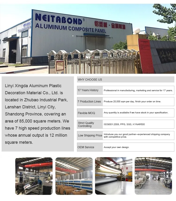 High Quality and Reliable Prices Aluminum Composite Panel for Shop Fronts