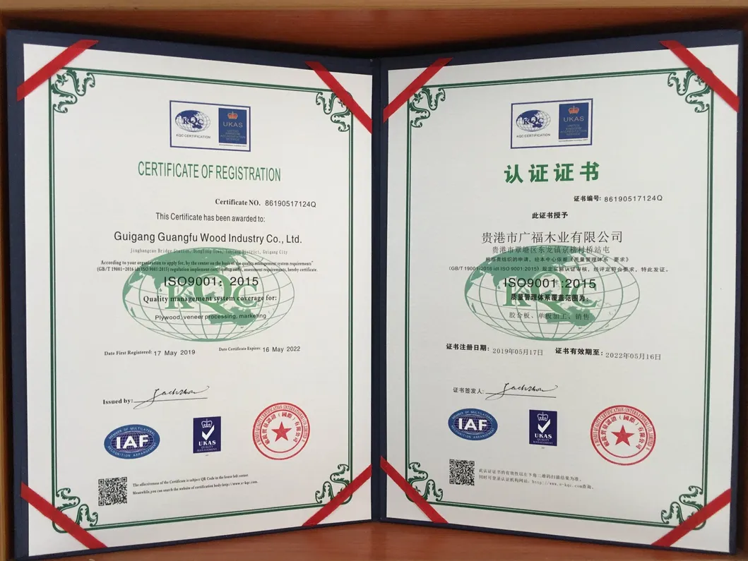 High Quality China Made From Imported Wood Material Marine Plywood Film Faced Plywood Constrution Plywood/GF0073