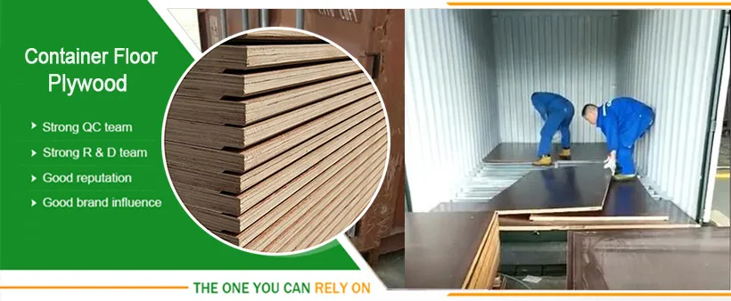 High-Strength 8mm/21-Plies of Marine Plywood Flooring for Container Fittings Marine Parts