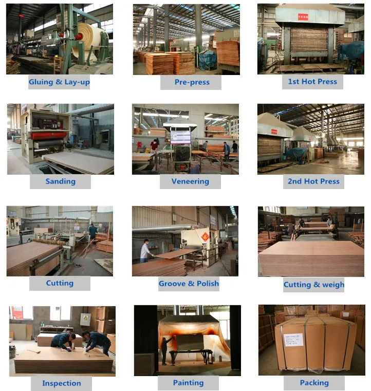 High-Strength 8mm/21-Plies of Marine Plywood Flooring for Container Fittings Marine Parts