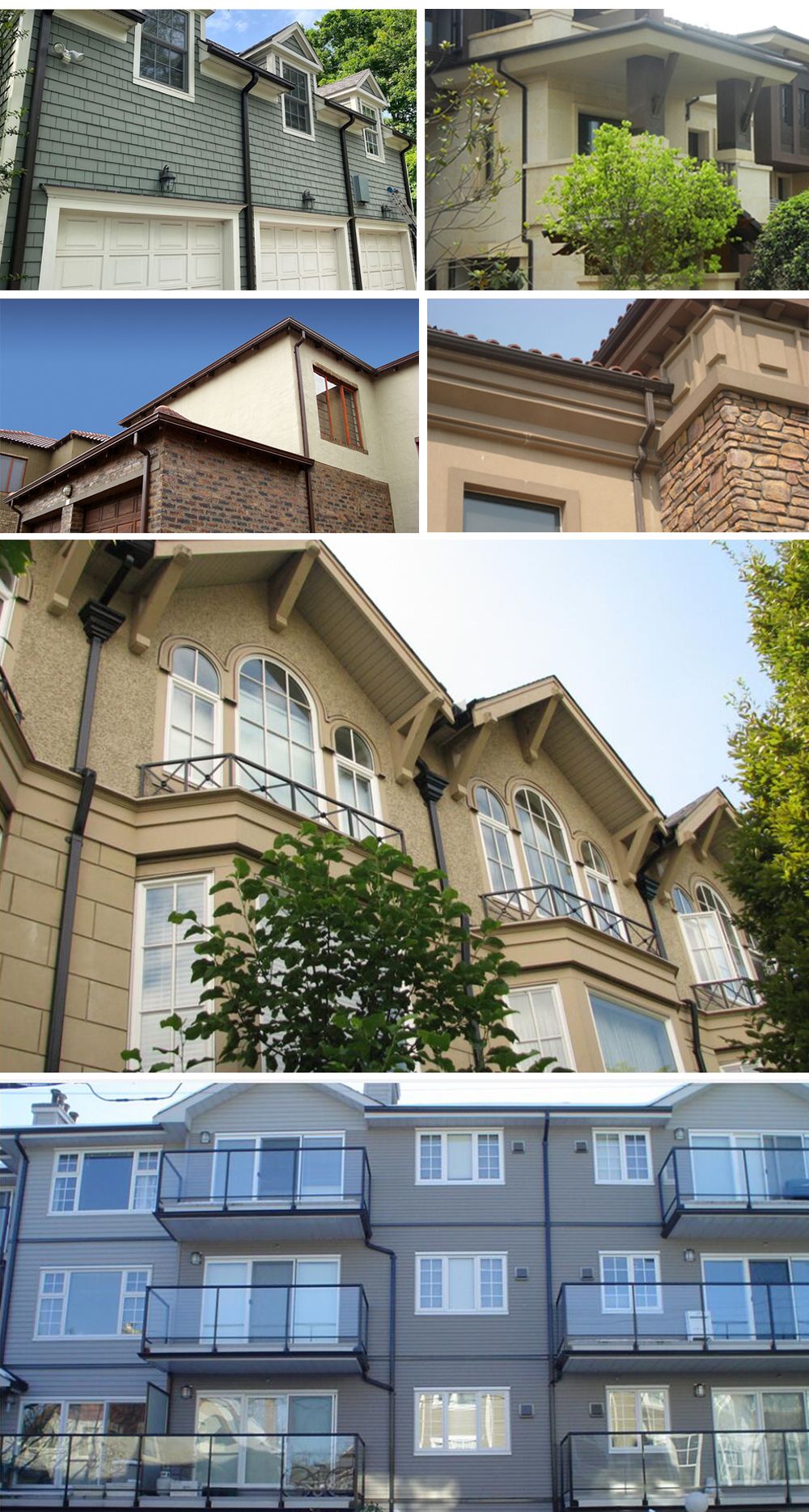 Hot Sale Aluminum Gutters and Downspouts Easy Install K-Style Gutter System Aluminum Products Roof Rainwater Gutter