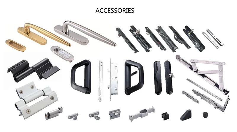 Hot Selling High Quality Customized Aluminium Inward and Outward Integrated Casement Window with Screen