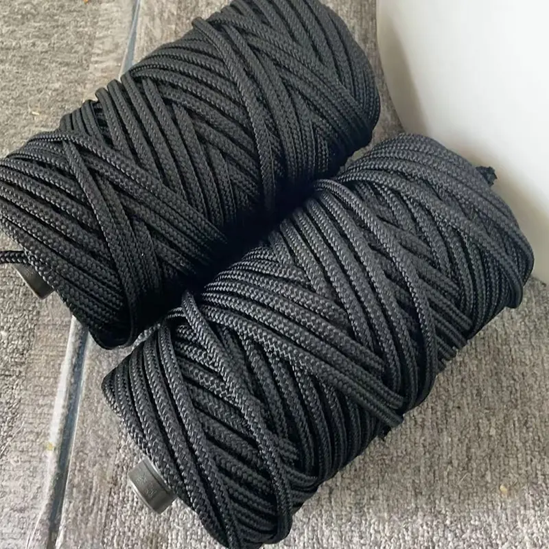 6mm Black Nylon Rope