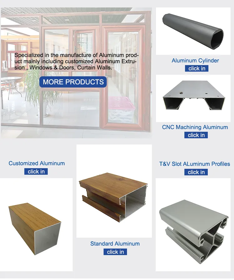 Italien Aluminium Profile Aluminum Profile Extrusion Pergola for Tile