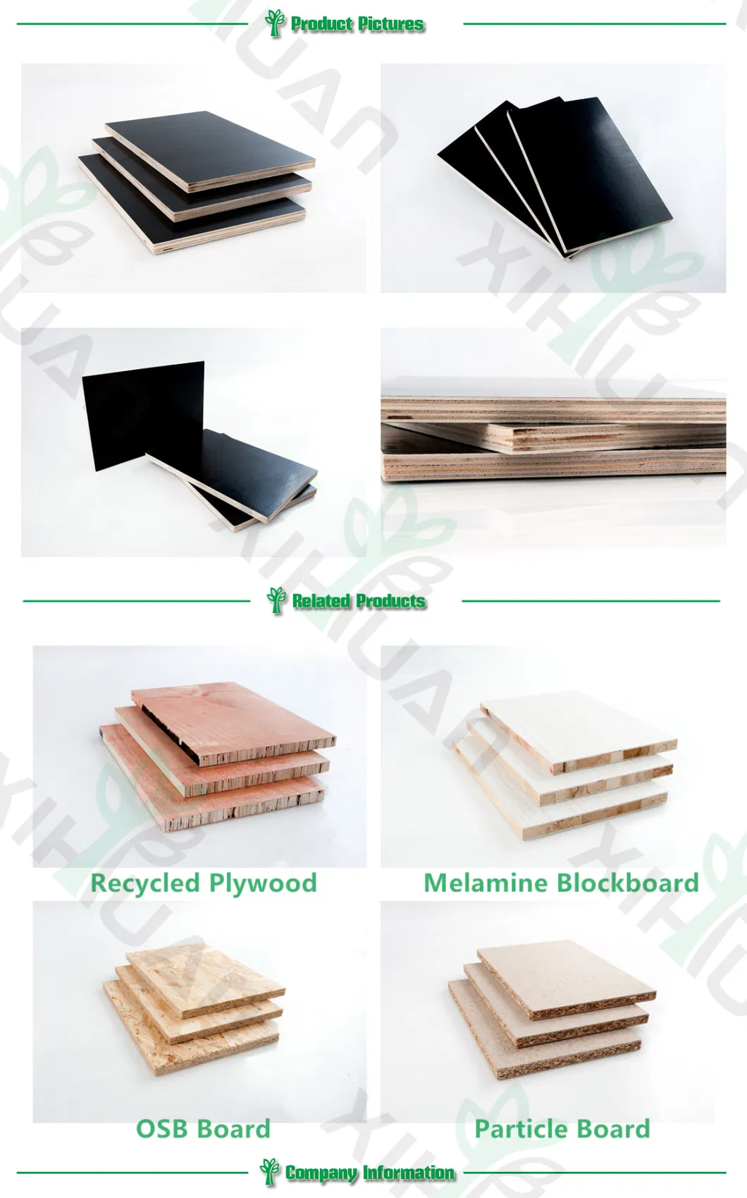 Linyi WBP Mr Glue Twice Hot Press 12mm-25mm Film Faced Plywood/Plywood for Construction