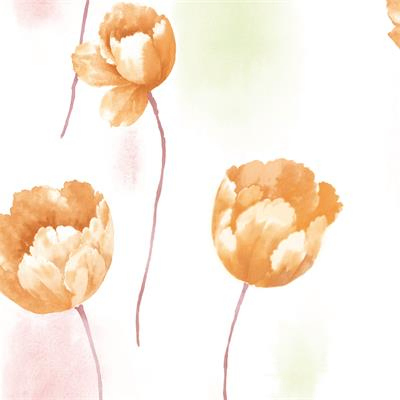 New Flower Pattern PVC Wall Paper for Rome Wall Decoration