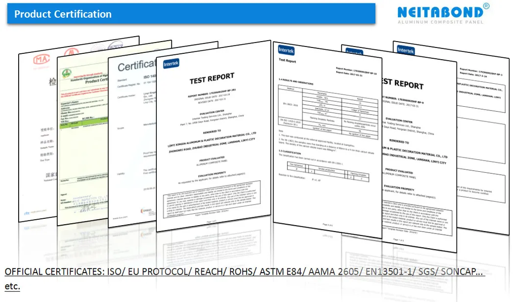 OEM Serives Alcobonds Aluminium Composite Panel for Cladding with Factory Price