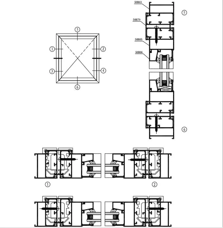 Perfiles De Aluminio PARA Ventana Y Puertas