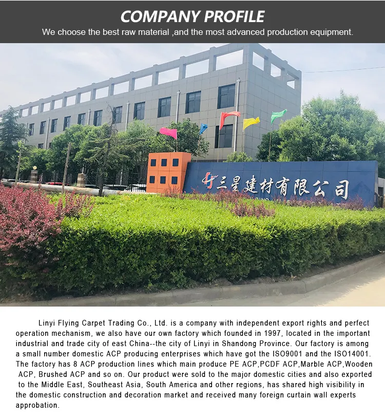 PVDF ACP Sheet Exterior Wall Panel Price Aluminium Composite Panel