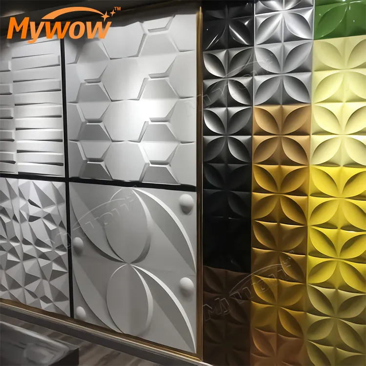 Quick Delivery! Wholesales 3D PVC Paintable Wall Panel