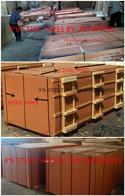 Top Quality Construction Marine Plywood 1220*2440mm Size (HBC006)